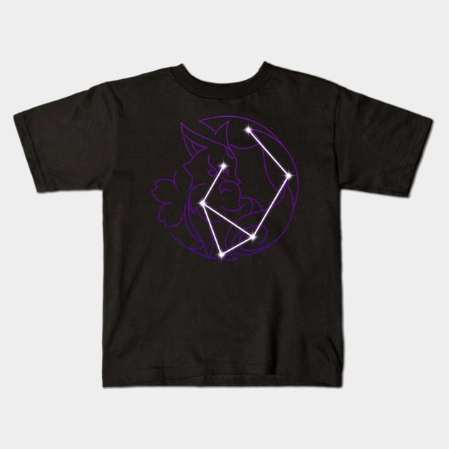 Divina Vulpes Constellation Kids T-Shirt by GachaSlave